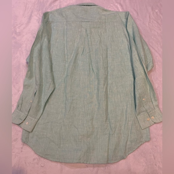 Devon Harris mens light green button down shirt Sz - Picture 5 of 5